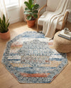 Mykonos Manor Collection Area Rug -  Tinos (Multi) Octagon Multi  lifestyle 41