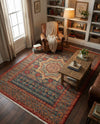 Ottoman Elegance Collection Area Rug -  Cappadocia Rectangle Navy Blue  lifestyle 60