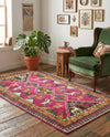 Sedona Vista Collection Area Rug -  Nolina Rectangle Pink  lifestyle 21