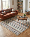 Marrakech Mosaic Collection Area Rug - Casablanca Square Ivory  lifestyle 64