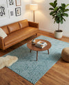 Aravalli Collection Area Rug - Udaipur Rectangle Aegean Blue  lifestyle 24