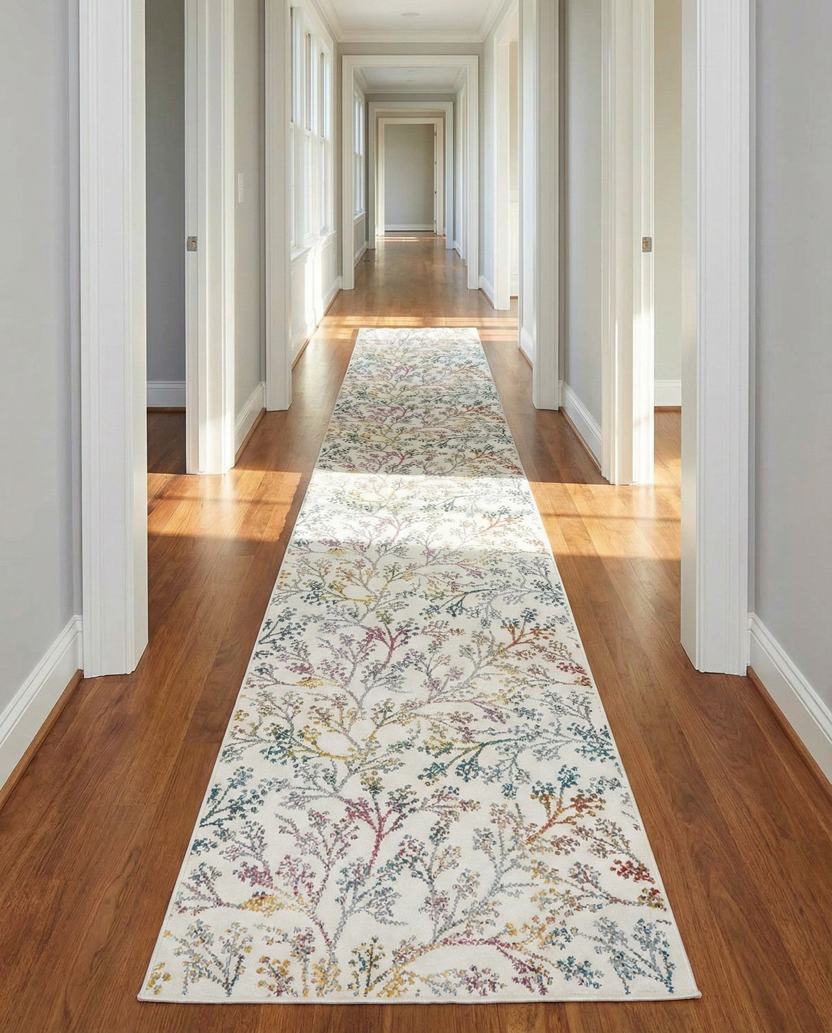 Meadow Breeze Collection Area Rug -  Sunbeam Runner Ivory  lifestyle 68