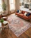 Bazaar Chic Collection Area Rug -  Chefchaouen Rectangle Salmon Pink  lifestyle 7