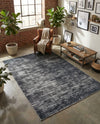 Sahara Essence Collection Area Rug - Oasis (Black) Rectangle Black  lifestyle 9