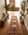Tabriz Tapestries Collection Area Rug - Azerbaijan (Terracotta) Runner Terracotta  lifestyle 56