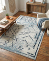 Aegean Elegance Washables Collection Area Rug - Santorini Rectangle Ivory Gray  lifestyle 58