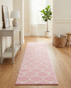 Trellis Mosaic Collection Area Rug -  Pergolatown (Light Pink) Runner Light Pink  lifestyle 67