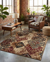 Bistro Lounge Collection Area Rug -  Piccolo Rectangle Beige  lifestyle 14