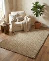 Cozy Comfort Shag Collection Area Rug - Haven (Khaki) Rectangle Khaki  lifestyle 12