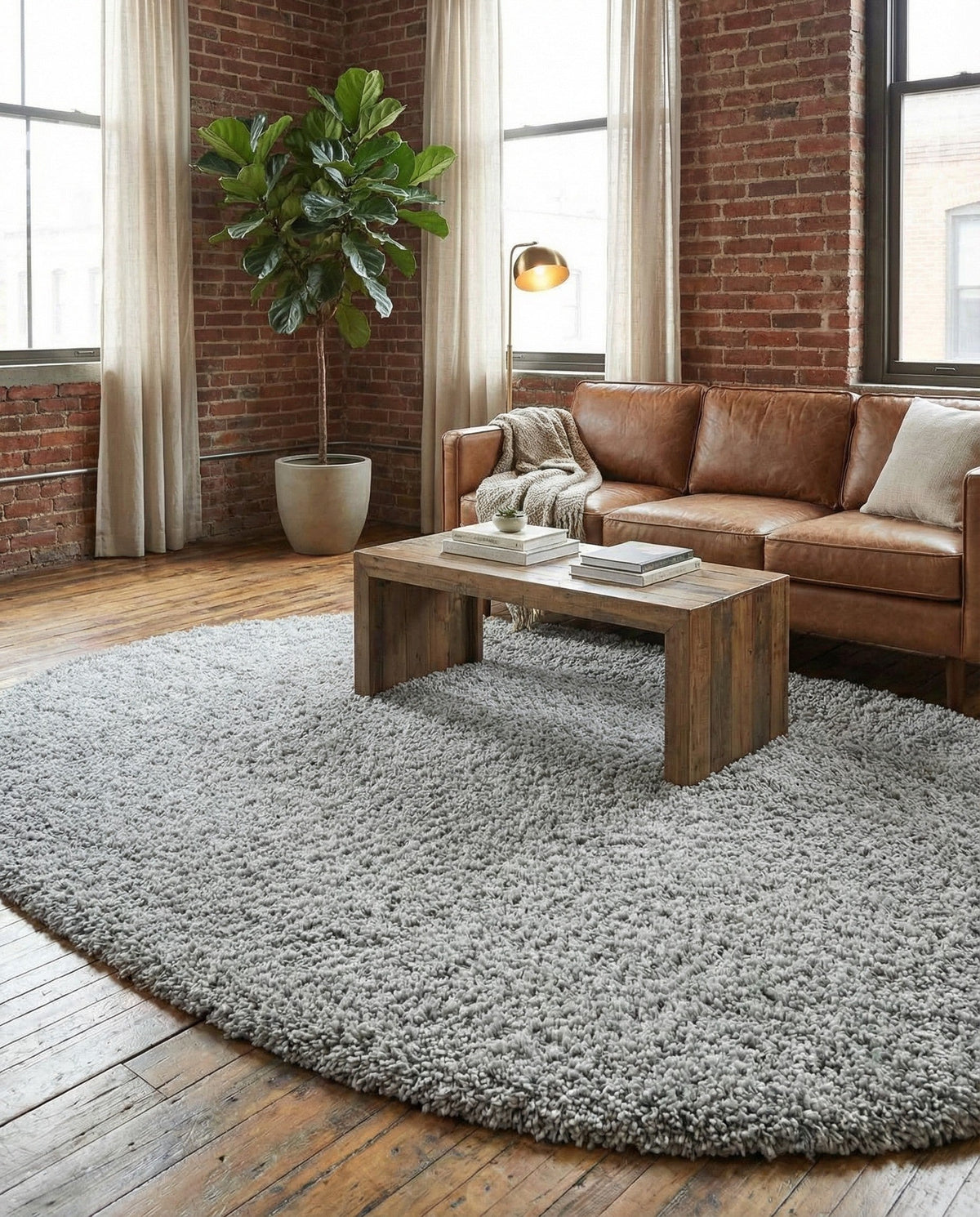 Alpine Plush Collection Area Rug -  Cortina (Sterling) Oval Sterling  lifestyle 85