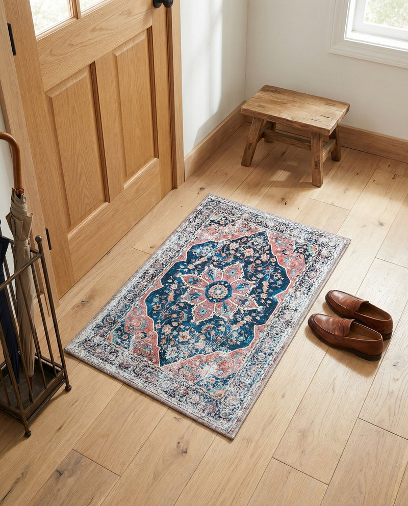 Laguna Sands Collection Area Rug -  Zuma Rectangle Navy Blue  lifestyle 11