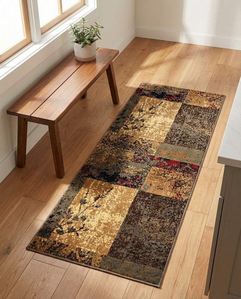 Bistro Lounge Collection Area Rug -  Lungo Runner Beige  lifestyle 63