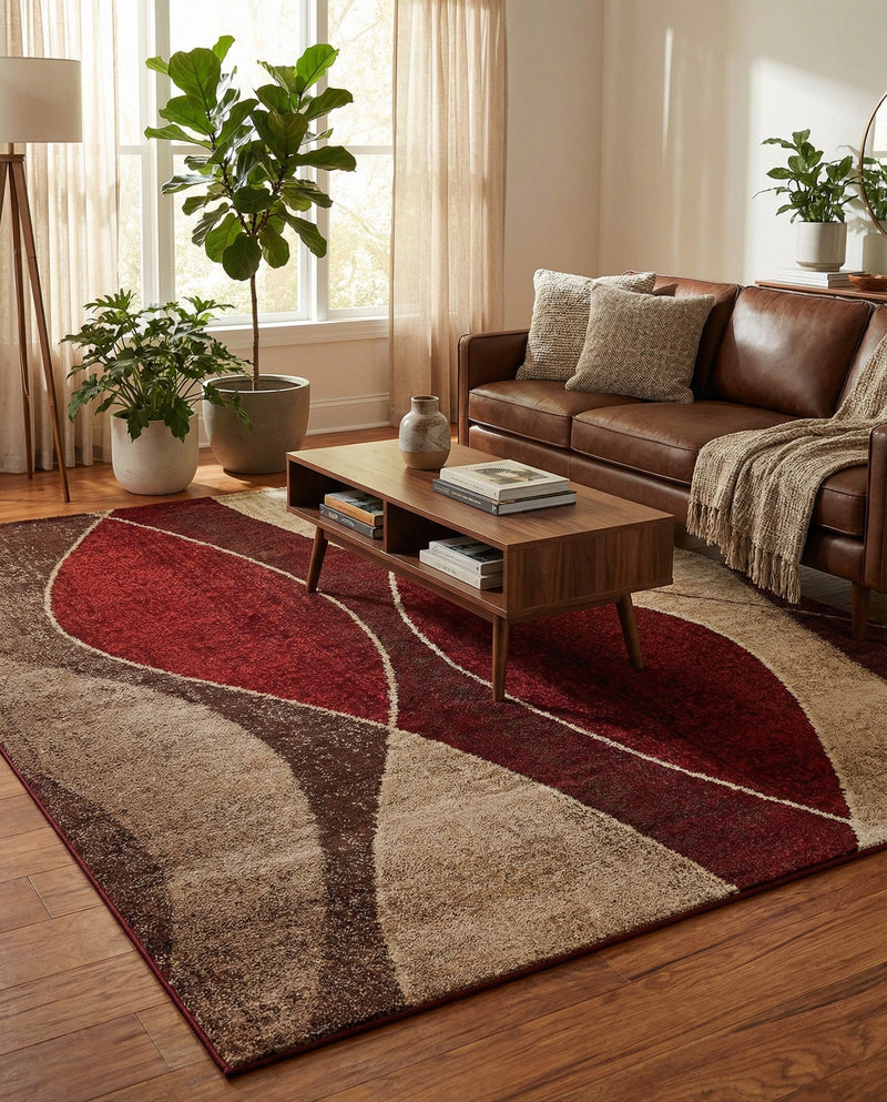 Autumn Meadow Collection Area Rug -  Emberglow Rectangle Multi  lifestyle 11