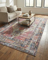 Zahara Oasis Collection Area Rug -  Rabat Rectangle Yellow Pink  lifestyle 12