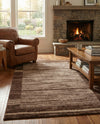 Autumn Meadow Collection Area Rug -  Nutmegwood Rectangle Brown  lifestyle 31