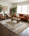 Coastal Manor Collection Area Rug -  Oceanfront Rectangle Blue Beige  lifestyle 3