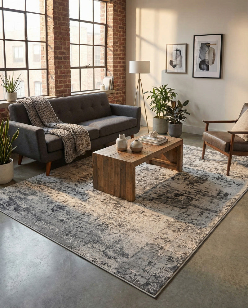 Bloomsbury Elegance Collection Area Rug -  Belgravia Rectangle Gray  lifestyle 30