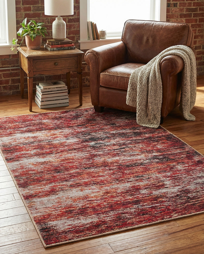 Sahara Essence Collection Area Rug - Oasis (Rust Red) Rectangle Rust Red  lifestyle 12