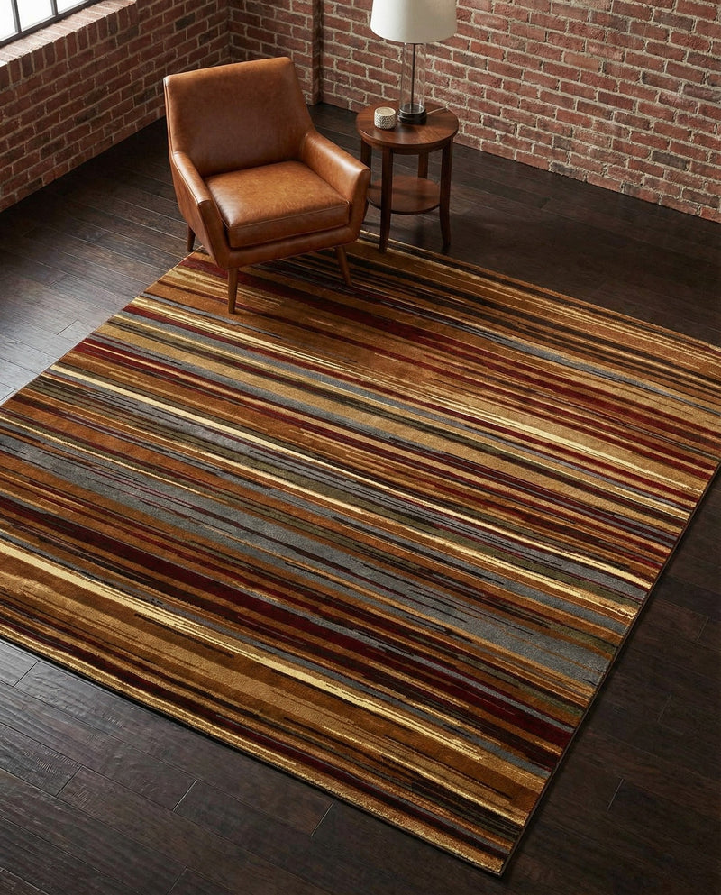 Bistro Lounge Collection Area Rug -  Americano Square Beige  lifestyle 51