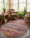 Heritage Elegance Collection Area Rug -  Monticello Oval Multi  lifestyle 45