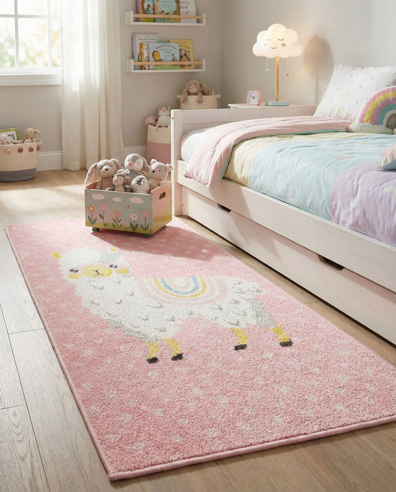 Wonder Tykes Collection Area Rug -  Marvel Runner Pink  lifestyle 44