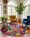 Marrakesh Elegance Collection Area Rug -  Tinghir Round Multi  lifestyle 44