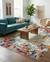 Chromatic Oasis Collection Area Rug -  Blush Rectangle Multi  lifestyle 18