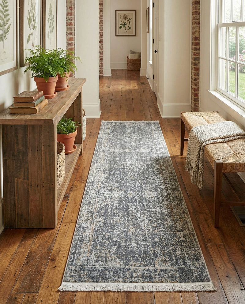 Caribbean Breeze Collection Area Rug -  Utila Runner Fume Gray  lifestyle 44