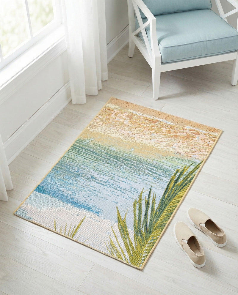 Seaside Haven Rugs Collection Area Rug -  Tides Rectangle Multi  lifestyle 13