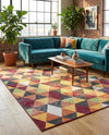 Seville Elegance Collection Area Rug -  Malaga Rectangle Multi  lifestyle 25