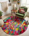 Marrakesh Elegance Collection Area Rug -  Tinghir Round Multi  lifestyle 49