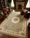 Versailles Elegance Collection Area Rug -  Bellevue Rectangle Green  lifestyle 18