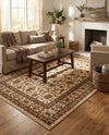 Jaipur Elegance Collection Area Rug -  Nahargarh (Cream) Rectangle Cream  lifestyle 22