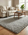 Eternal Plush Oasis Collection Area Rug -  Tranquility (Ash) Rectangle Ash  lifestyle 13