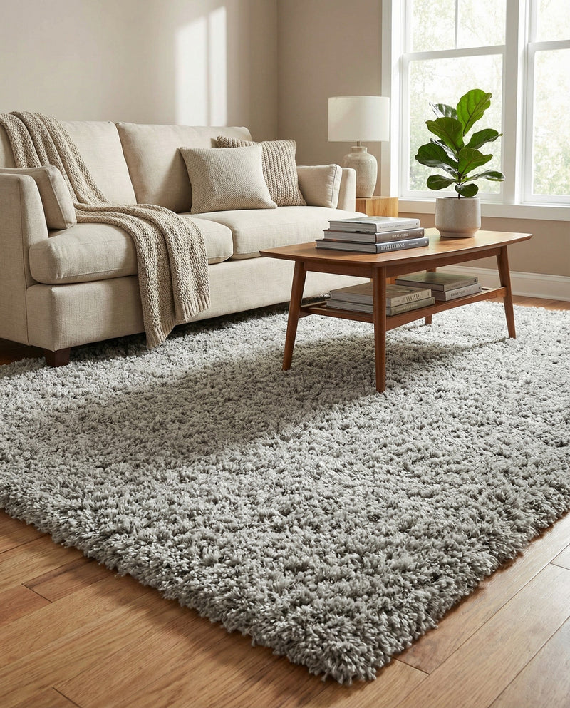 Eternal Plush Oasis Collection Area Rug -  Tranquility (Ash) Rectangle Ash  lifestyle 13