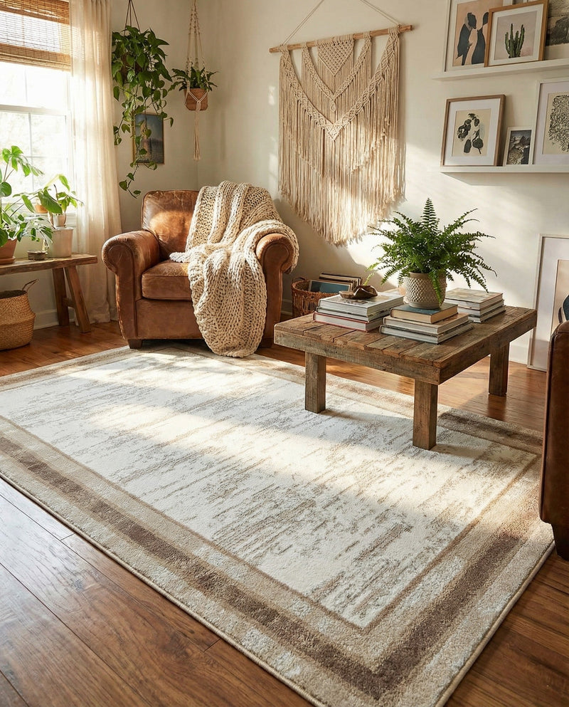 Coastal Haven Collection Area Rug -  Mariner Rectangle Ivory  lifestyle 8