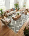 Sahara Chic Collection Area Rug -  Tuareg Rectangle Gray  lifestyle 32
