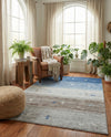 Zagros Shades Collection Area Rug -  Sisakht Rectangle Blue Gray  lifestyle 12