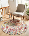Georgetown Rugs Collection Area Rug - Dupont (Light Multi) Round Light Multi  lifestyle 57