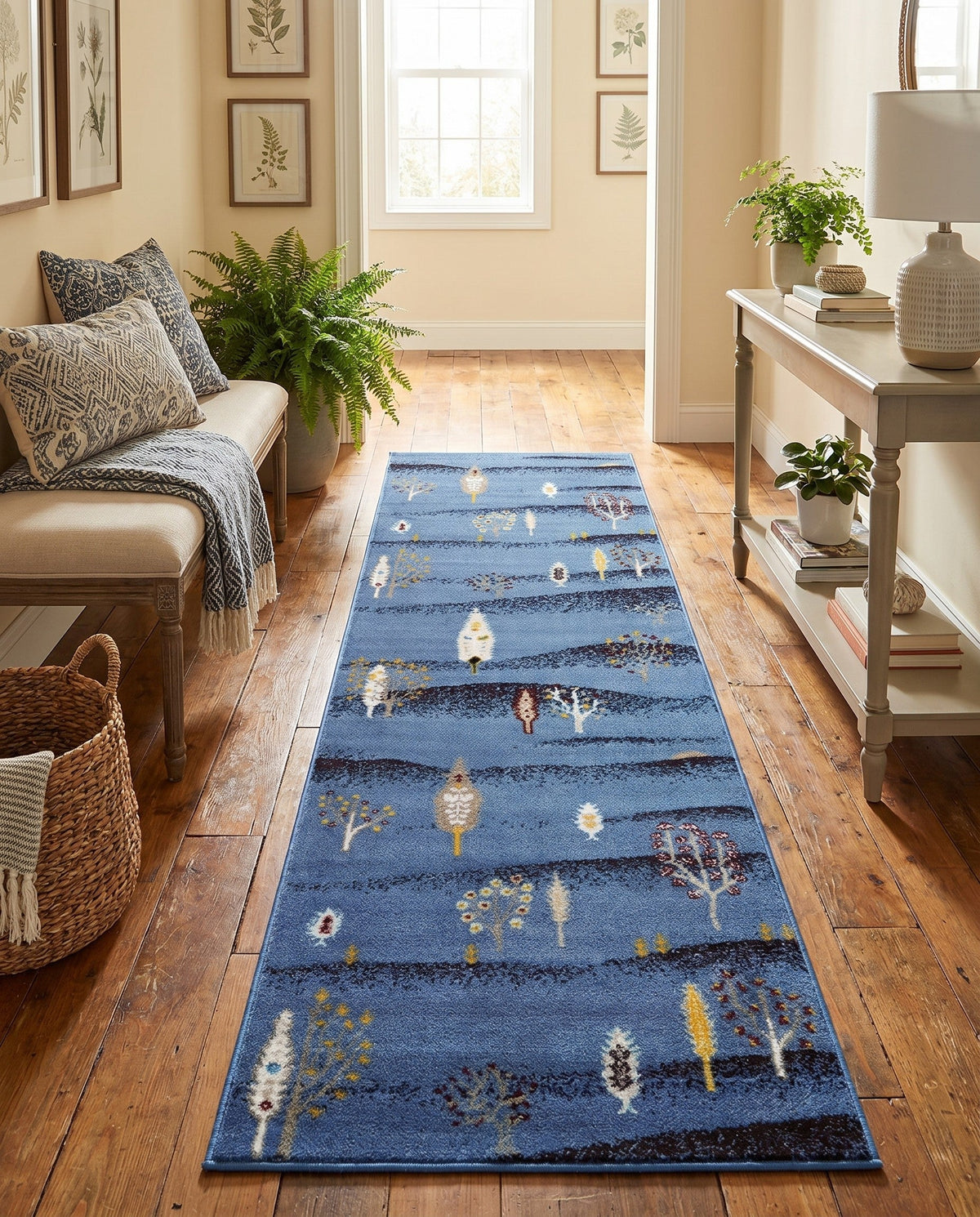 Coastal Haven Collection Area Rug -  Surfside Runner Blue  lifestyle 130