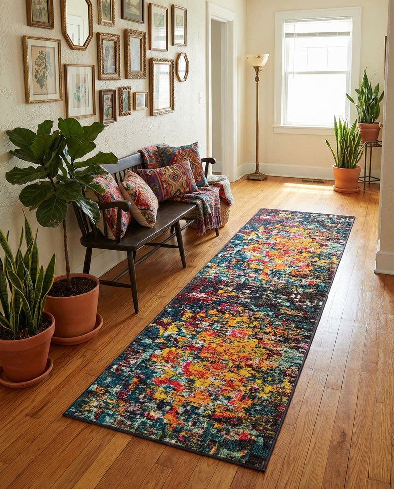 Marrakesh Elegance Collection Area Rug -  Larache Runner Multi  lifestyle 32