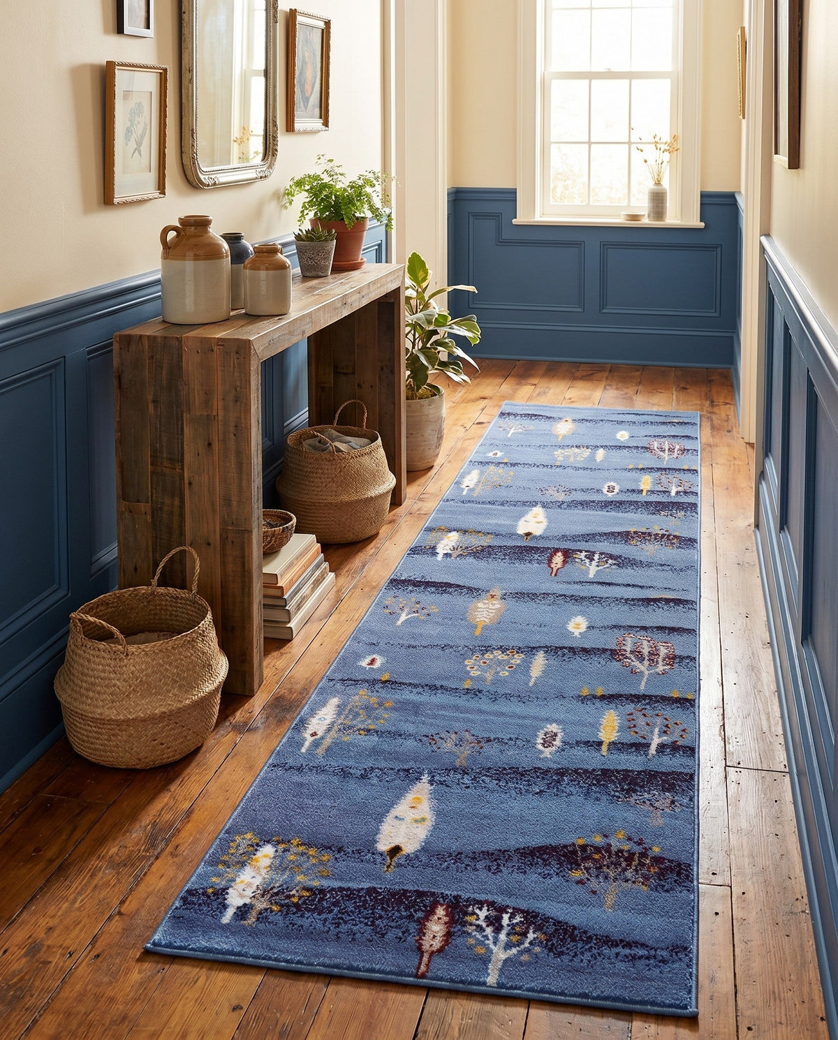 Coastal Haven Collection Area Rug -  Surfside Runner Blue  lifestyle 121