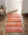 Heritage Elegance Collection Area Rug -  Edinburgh Rectangle Rust Red  lifestyle 21
