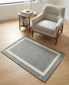 Savannah Borders Wool Collection Area Rug - Chatham Rectangle Earl Gray  lifestyle 55