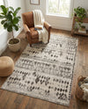 Dresden Elegance Collection Area Rug -  Zittau Rectangle Gray  lifestyle 45