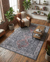 Heritage Elegance Collection Area Rug -  Uffizi Rectangle Gray  lifestyle 13