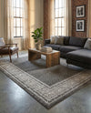 Soho Elegance Collection Area Rug -  Mercer (Gray) Rectangle Gray  lifestyle 17