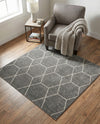 Trellis Mosaic Collection Area Rug - Arborville (Light Gray) Square Light Gray  lifestyle 84