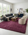 Plush Oasis Collection Area Rug - Serenity (Eggplant Purple) Rectangle Eggplant Purple  lifestyle 15