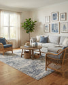 Serenity Sands Collection Area Rug - Dunescape Rectangle Gray  lifestyle 24